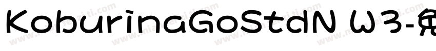 KoburinaGoStdN W3字体转换